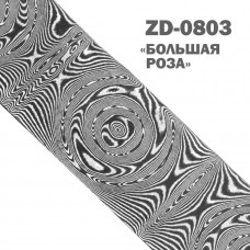 Дамаск углеродистый | ZD-0803 | Узор Большая роза